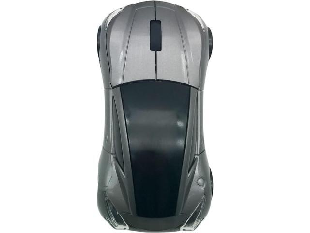 Wireless Car Mouse 2.4Ghz 3D DPI 1600 Cool Sport USB Gaming Mouse Mice for PC Computer Laptop Notebook Gray