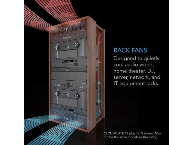 AC Infinity CLOUDPLATE T2, Rack Mount Fan 1U, Top Exhaust Airflow, for Cooling AV, Home Theater, Network 19 Racks
