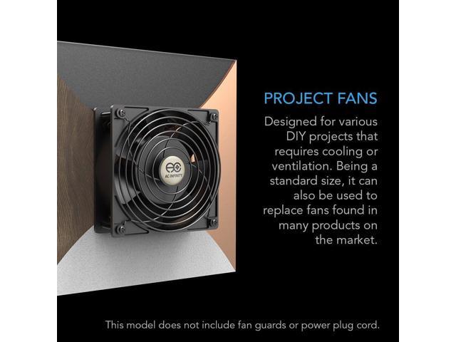 AC Infinity AXIAL 1238W, Muffin Fan, 120V AC 120mm x 38mm High Speed, for DIY Cooling Ventilation Exhaust Projects
