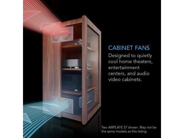 AC Infinity AIRPLATE S2, Quiet Cooling Blower Fan System 6' with Speed Control, for Home Theater AV Cabinets