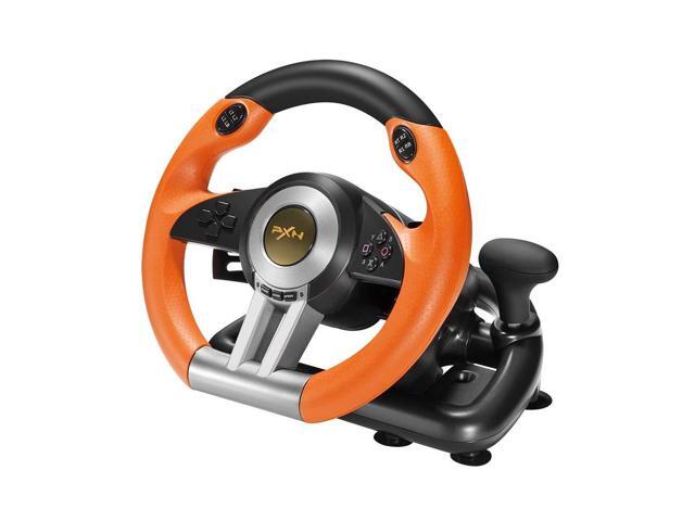 PXN V3II PC Racing Wheel, USB Car Race Sim Game PC Steering Wheel with Pedals for Windows PC/PS3/PS4/Nintendo Switch/Xbox One/Xbox Series X/S