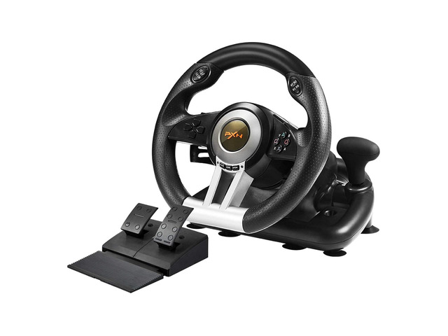 PXN V3II PC Racing Wheel, USB Car Race Gaming Steering Wheel with Pedals for Windows PC/PS3/PS4/Xbox One/Nintendo Switch