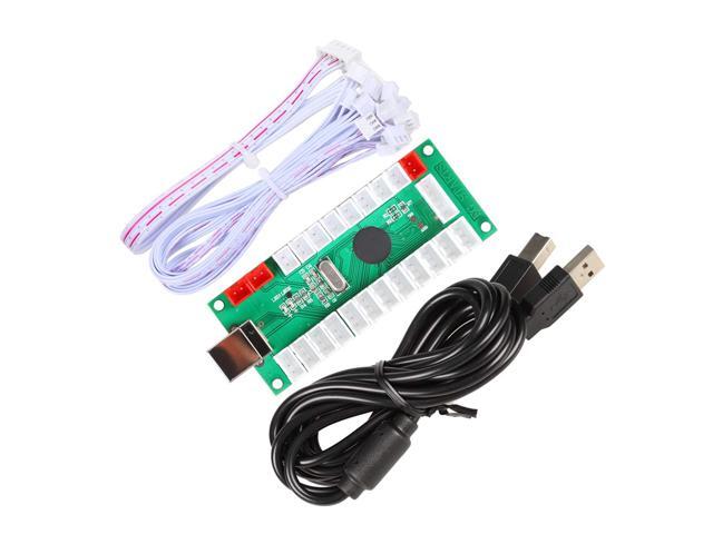 EG STARTS Arcade Buttons 1 Player DIY Kit Joystick 5V LED Arcade Button for Arcade Stick PC Games Mame Raspberry pi