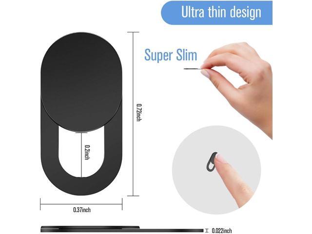 Webcam Cover Slide,[6 Pack] Ultra-Thin Laptop Web Camera Cover Compatible with MacBook,Laptop,PC,Computer,iMac,iPad, iPhone Cell Phone etc. 0.022in...