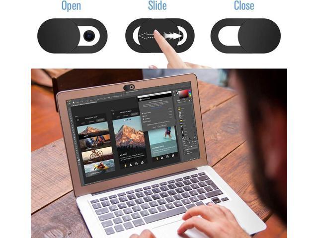Webcam Cover Slide,[6 Pack] Ultra-Thin Laptop Web Camera Cover Compatible with MacBook,Laptop,PC,Computer,iMac,iPad, iPhone Cell Phone etc. 0.022in...