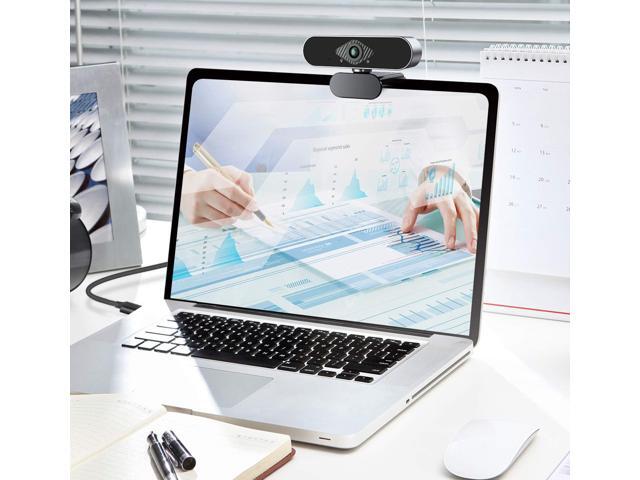 Webcam 1080P HD with Microphone & Privacy Cover, USB Web Cam with Live Streaming HD Video for Mac, PC, Computer and Laptop, Wide Angle Lens 1080P...