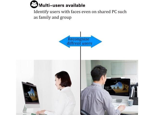 Face Recognition USB IR Camera for Windows Hello, RGB 1080P (Entry Level) Webcam with Dual Microphone