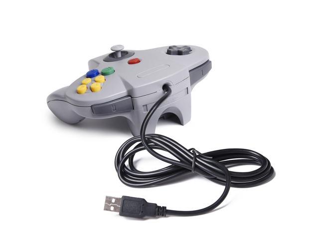 SAFFUN Classic N64 Controller, N64 Wired USB PC Game pad Joystick, N64 Bit USB Wired Game Stick Joy pad Controller for Windows PC MAC Linux...
