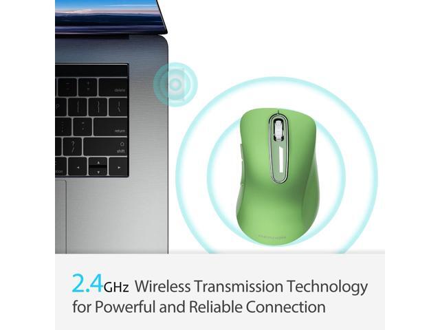 memzuoix 2.4G Wireless Mouse, 1400 DPI Mobile Optical Cordless Mouse with USB Receiver, Portable Computer Mice for Laptop, PC, Desktop, MacBook, 5...