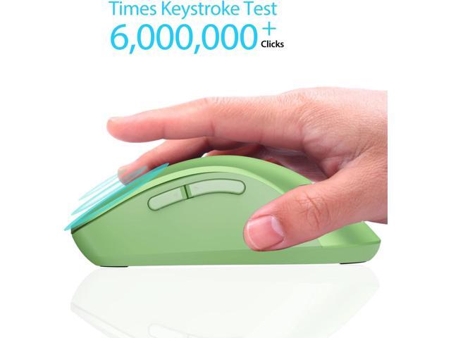 memzuoix 2.4G Wireless Mouse, 1400 DPI Mobile Optical Cordless Mouse with USB Receiver, Portable Computer Mice for Laptop, PC, Desktop, MacBook, 5...