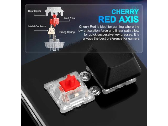 Ecarke Black 2-Key OSU Hot Swap Game Keyboards USB Wired RGB Mechanical Keypad,Autonomous Programming Macro with Software Switches
