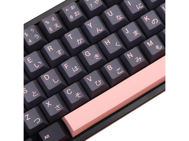 MOLGRIA Keycaps 136 Set Night Sakura for Full Sized Keyboard, Custom PBT Cherry Profile Key Caps Japanese Style with Keycap Puller for Cherry MX...