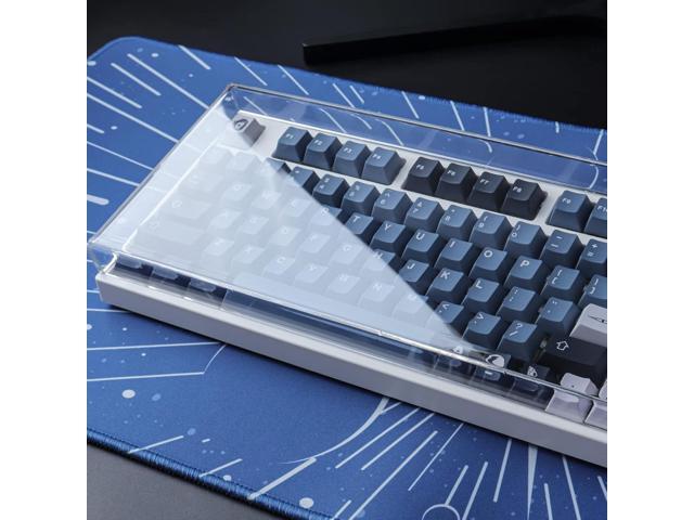 Hyekit Premium Acrylic Keyboard Cover - Clear Protector for Mechanical Keyboards - Dust Cover - Compatible with Nj80/GMMK Pro/Keychron Q1/MOD007...