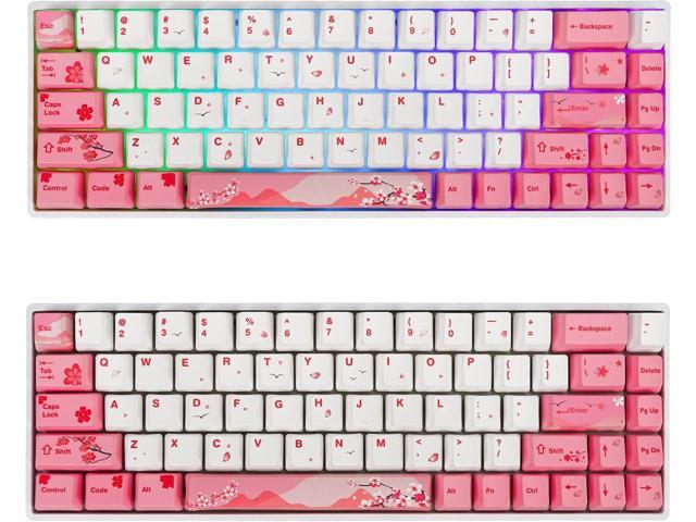 104 PBT Pink keycap Set Dye Sublimation OEM pink Custom keycaps for Gateron Kailh Cherry MX 61/87/104 Gaming Mechanical Keyboard