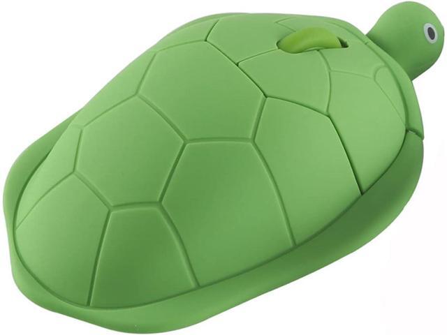 YOCUNKER Wireless Mouse 2.4Ghz Turtle Shape Cute Animal Design M Size Silent Click USB Optical Mouse Lightweight Cute Character Mouse for Kids...