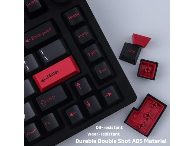 Hyekit Keycaps 172 Keys Custom Keycaps Double Shot ABS Keycap Set 6.25u 7u Cherry Profile for Cherry Gateron MX Switches Mechanical Keyboard (Evil...