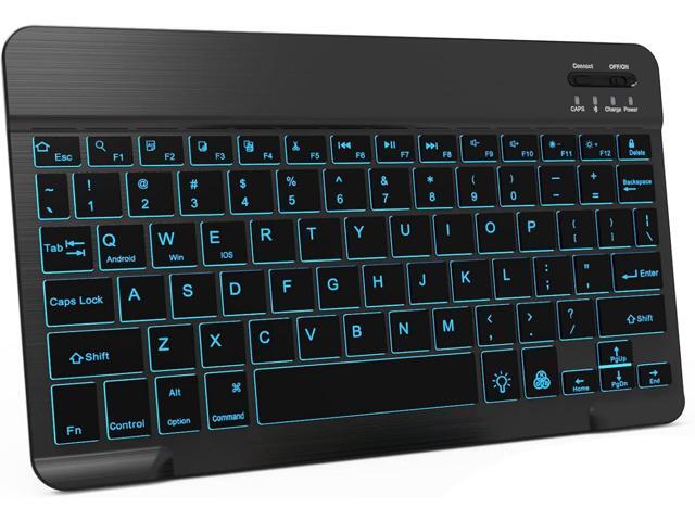 7 Color Backlit Bluetooth Keyboard for iPad 11th 10th Gen, iPad Pro M4 13 12.9 11 inch, iPad Air M3 M2 5th 4th Generation, iPad Mini iPhone...