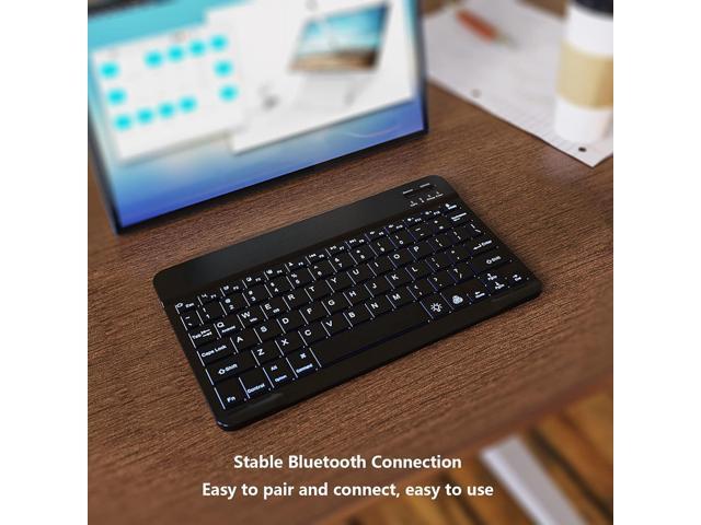 7 Color Backlit Bluetooth Keyboard for iPad 11th 10th Gen, iPad Pro M4 13 12.9 11 inch, iPad Air M3 M2 5th 4th Generation, iPad Mini iPhone...