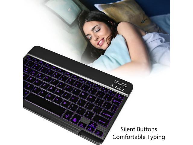 7 Color Backlit Bluetooth Keyboard for iPad 11th 10th Gen, iPad Pro M4 13 12.9 11 inch, iPad Air M3 M2 5th 4th Generation, iPad Mini iPhone...