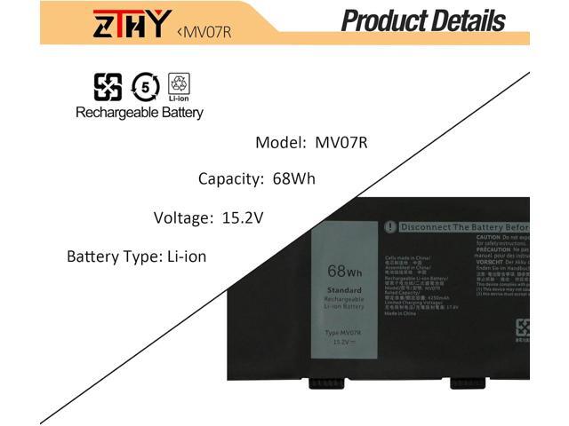 ZTHY MV07R Battery Replacement for Dell G3 15 3500 3590 3700 3790 G5 5500 5505 SE Series Laptop JJRRD 0JJRRD 266J9 72WGV W5W19 P89F MVO7R PN1VN...