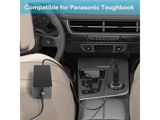 for Panasonic Toughbook Car Charger, KFD 12V-24V DC Adapter CF-AA5713AM for Panasonic Toughbook CF-19 CF-52 CF-53 CF-54 CF-18 CF-29 CF-30 CF-31...