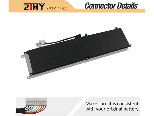ZTHY 65Wh BTY-M57 Laptop Battery Replacement for MSI GP66 GP76 Leopard 10UE 10UG 10UH 11UE 11UG 11UH MSI Vector GP66 GP76 12UE 12UG 12UGS 12UH...