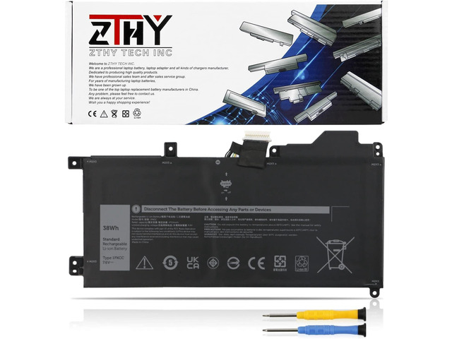 ZTHY 1FKCC Laptop Battery Replacement for Dell Latitude 7200 7210 2-in-1 Series Notebook T04J T04J001 T04J002 T5H6P 09NTKM 9NTKM 0D9J00 D9J00...