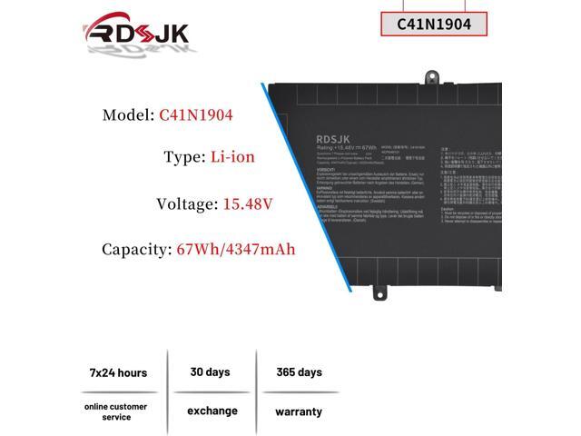 C41N1904 C41N1904-1 Laptop Battery for Asus ZenBook 13 BX325JA UM325SA UM325UA UX325EA UX325JA 14 UM425IA UX425EA UX425JA Flip 13 UX363EA Flip S...