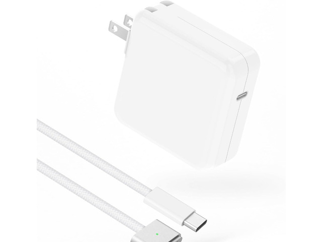 Charger for MacBook Air 13 15 inch MacBook Pro 14 inch M5 M3 M2 M1 2026 2025 2024 2023 2022 2021, 70W USB C Power Adapter, 6.6FT USB C to 3 Braided...