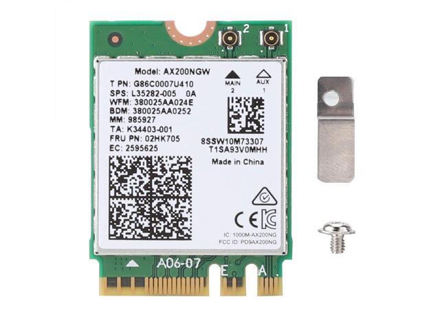 Dual-Band WiFi Card,Wireless Network Card for Intel AX200NGW,Dual Band Wireless AX200NGW WiFi 6 NGFF/M2 2.4Gbps+Bluetooth 5.0 802.11AX Card
