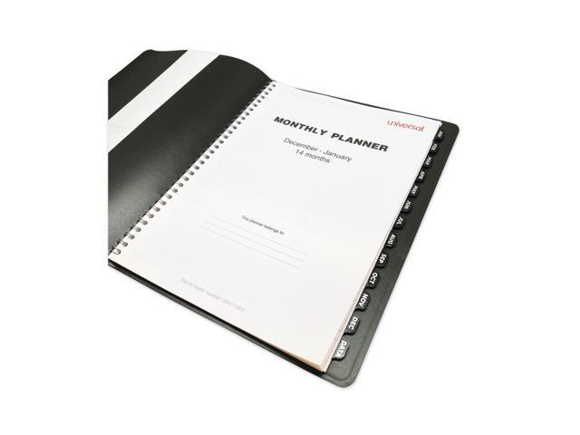 Universal Monthly Planner 11 x 8 Black 2022 71001