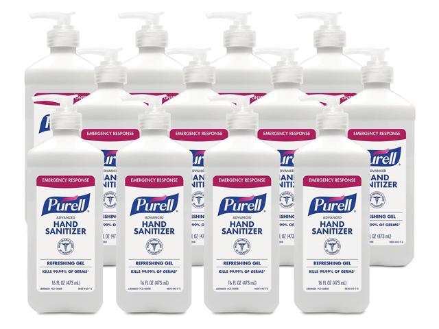 PURELL Advanced Instant Hand Sanitizer 16 oz Pump Bottle 12/Pack (EXP 11/2023)