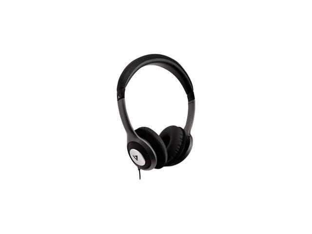 V7 Deluxe Stereo Headphones with Volume Control Black - image 4