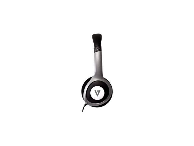 V7 Deluxe Stereo Headphones with Volume Control Black - image 5