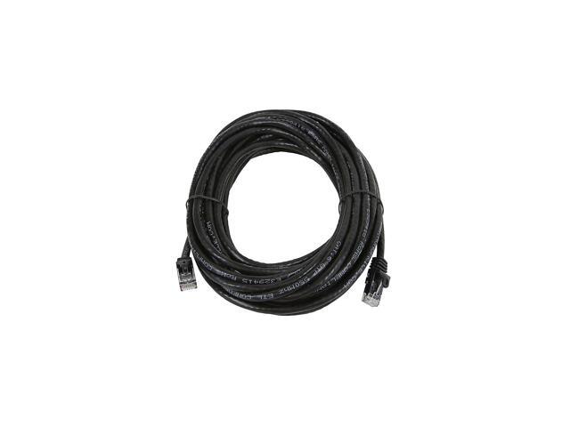 Monoprice Cat5e Ethernet Patch Cable - 25 Feet - Black Network Internet Cord - Snagless RJ45, Stranded, 350Mhz, UTP, Pure Bare Copper Wire, 24AWG...