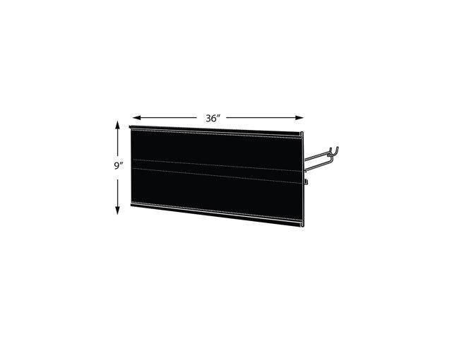 Azar Displays Extended Graphic Sign Holder 9 x 36-inch 600936-BLK
