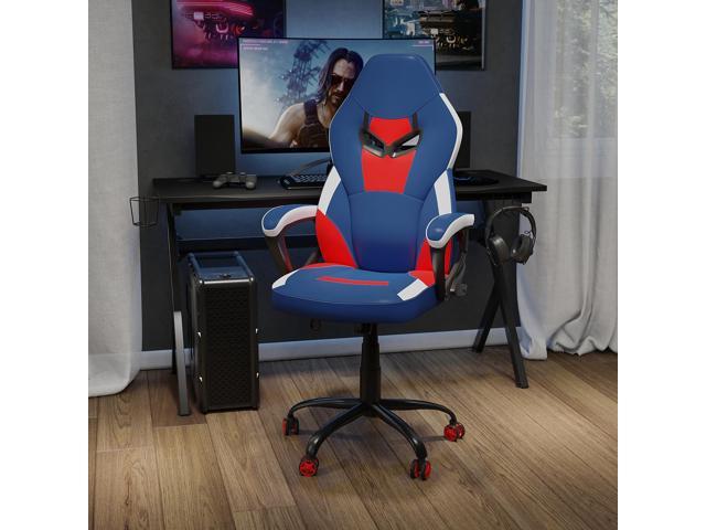 Photos - Display Cabinet / Bookcase Flash Furniture Ergonomic PC Office Computer Chair - Adjustable Red & Blue Designer Gaming 