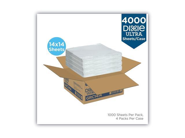 All-Purpose Food Wrap Dry Wax Paper 14 x 14 White 1000/Carton GRC1414