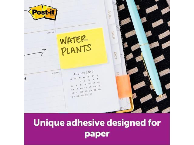 Post-it Recycled Note Pads 1 1/2 x 2 Canary Yellow 100-Sheet 12/Pack 653RPYW