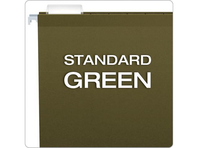 Pendaflex X-Ray Hanging File Folders 1/5 Tab Legal Standard Green 25/Box 415315