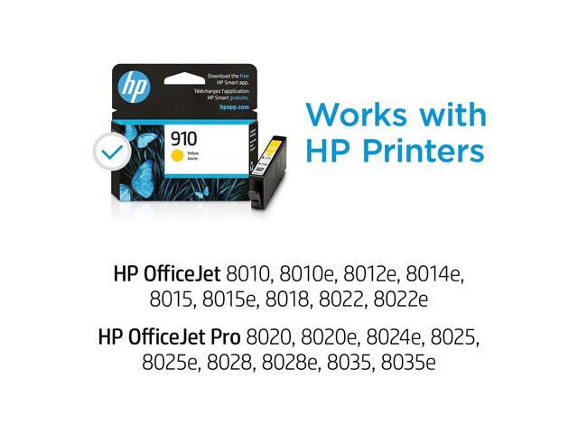 HP 910 (3YL60AN) Ink Cartridge, 315 Page Yield, Yellow