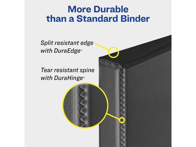 Avery Durable View Binder w/Slant Rings 11 x 8 1/2 3' Cap Blue 17044