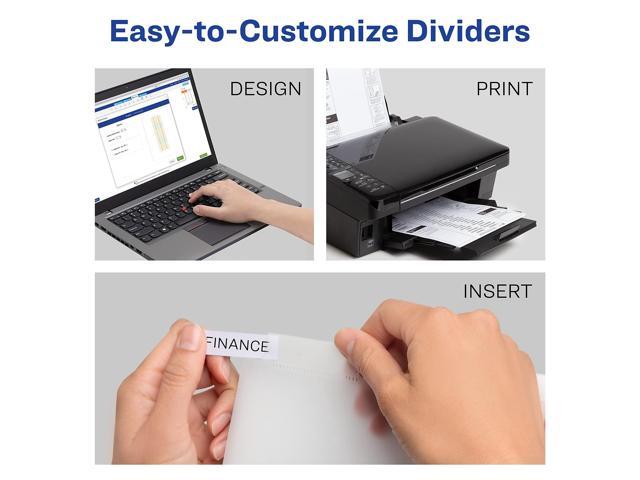 Avery - Big Tab Insertable Plastic Dividers with Pocket, 5 Tabs Pastel - Multicolor - image 7