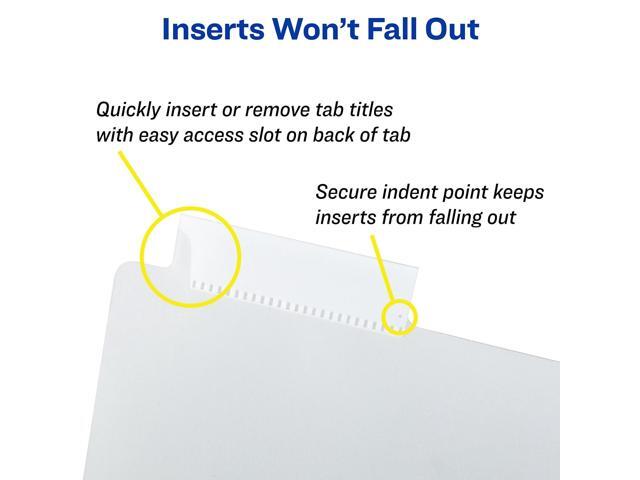 Avery - Big Tab Insertable Plastic Dividers with Pocket, 5 Tabs Pastel - Multicolor - image 10