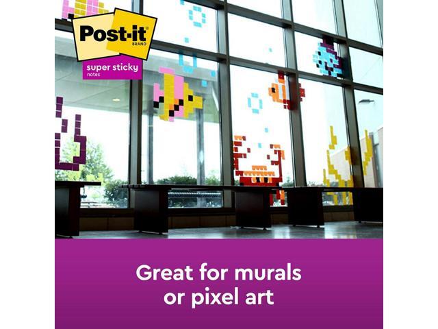 Post-it Super Sticky Notes 3' x 3' Electric Yellow 90 Sheets/Pad 503687