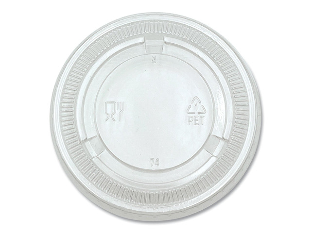Boardwalk Souffle/Portion Cup Lids Fits 3.25 oz to 5.5 oz Portion Cups Clear 2 500/Pack PRTLID4