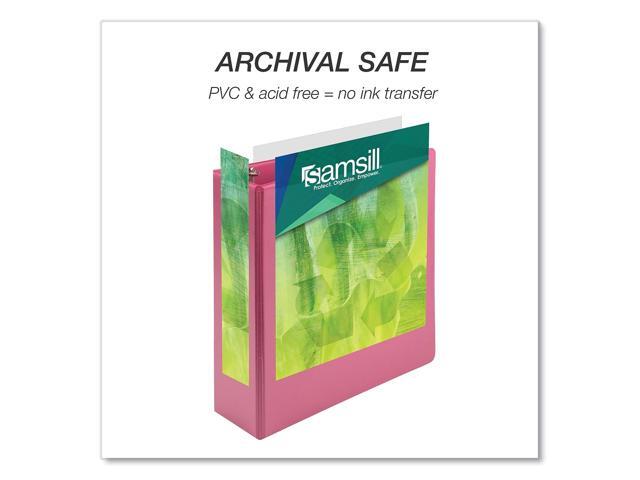 Samsill Earth's Choice 3' 3-Ring View Binders Pink 2/Pack (SAMU86876)