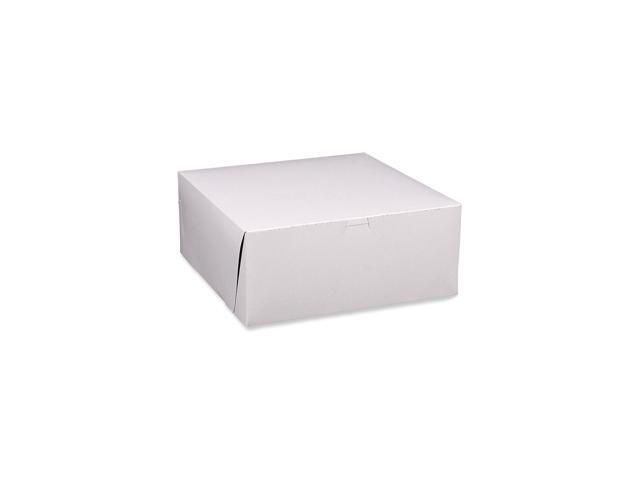Southern Champion Tray SCT Bakery Boxes Standard 14 x 14 x 6 White Paper 50/Carton 1593