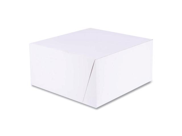 Southern Champion Tray SCT White One-Piece Non-Window Bakery Boxes Standard 10 x 10 x 5 White/Kraft Paper 100/Bundle 1576