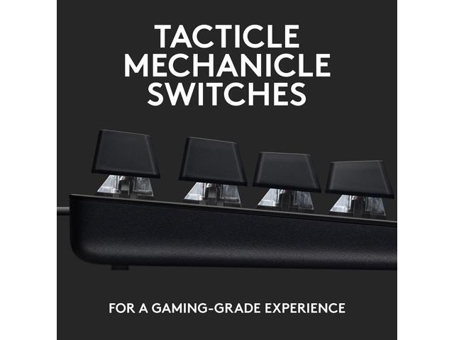 Logitech - G413 TKL SE Tenkeyless Wired Mechanical Tactile Switch Gaming Keyboard for Windows/Mac with Backlit Keys - Black - image 9